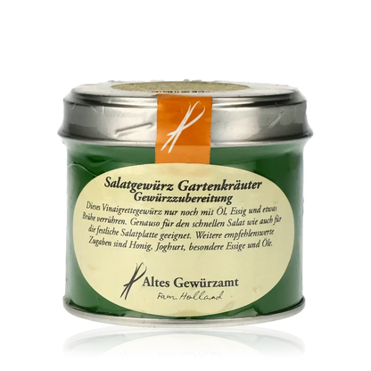 Feinkost-Gewürzglas mit Gartenkräutern von Altes Gewürzamt.