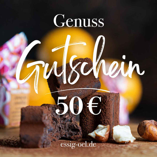 Genuss-Geschenkgutschein im Wert von 50€