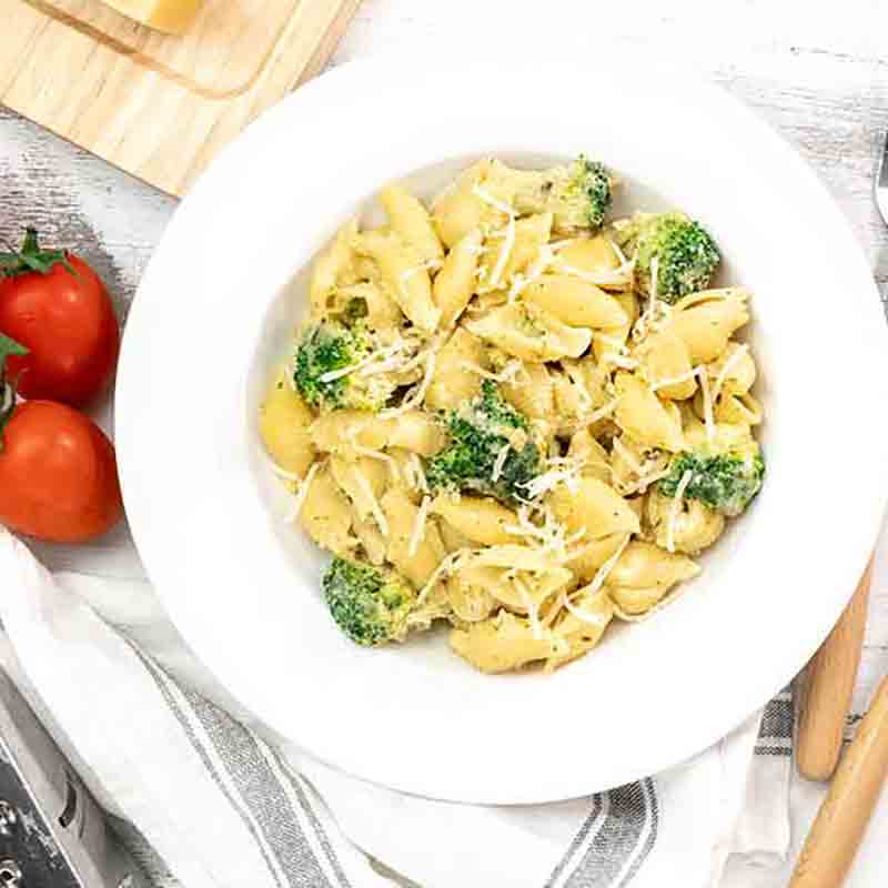 Gnocchetti mit Brokkoli und Käse.