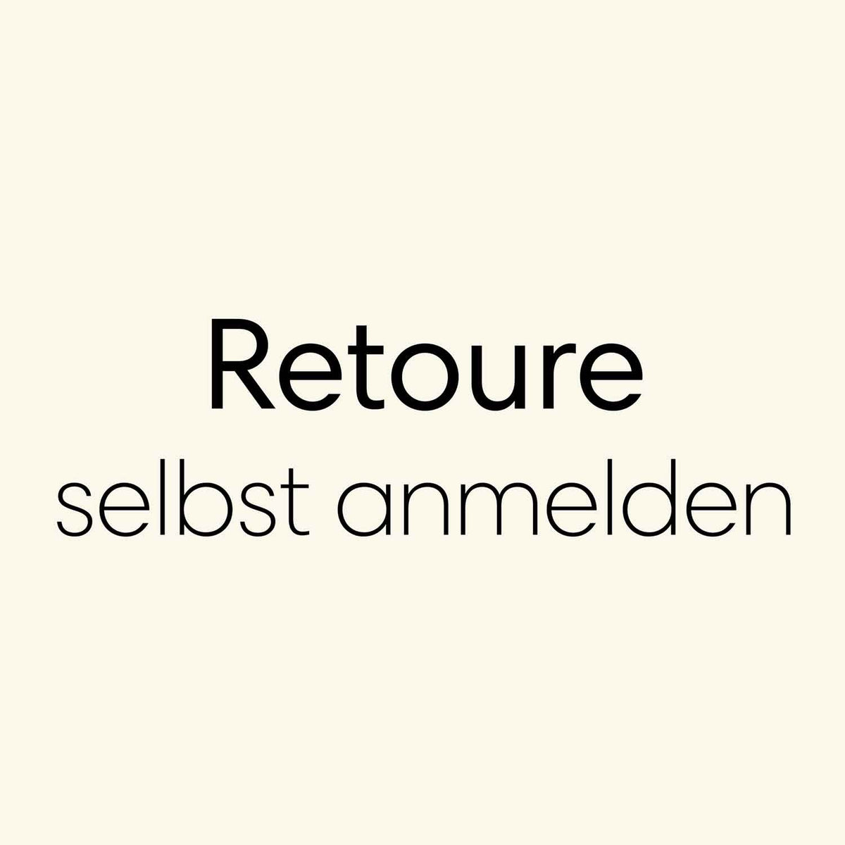Banner mit Text Retouren selbst anmelden