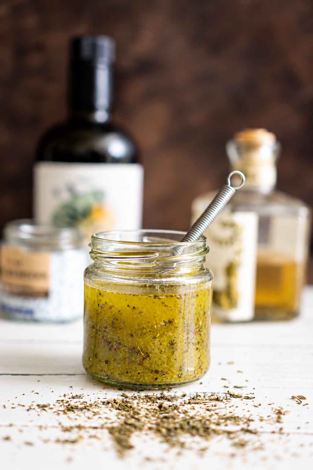 Dressingglas mit weißes-Balsamico-Dressing